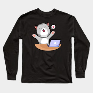 working cat Long Sleeve T-Shirt